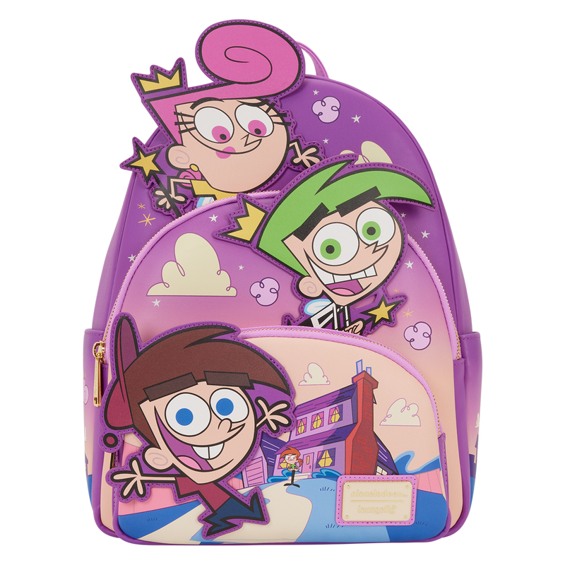 The Fairly OddParents Exclusive Triple Pocket Glow Mini Backpack, , hi-res view 1