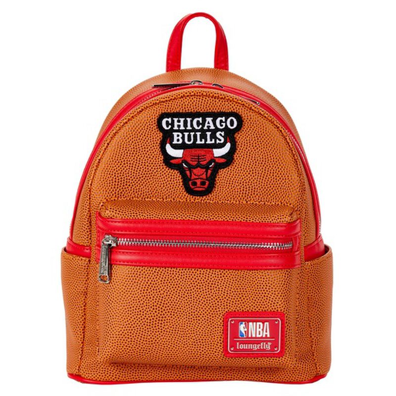 【Lounge Fly】NBA Chicago Bulls Logo Mini Backpack NBA Chicago Bulls Basketball Logo Mini Backpack | Loungefly