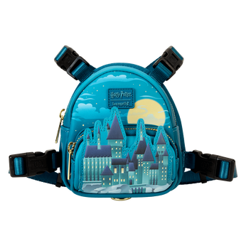 Harry Potter Hogwarts Castle Glow Mini Backpack Dog Harness, Image 1