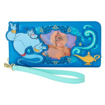 Aladdin Princess Series Lenticular Zip Around Wristlet Wallet, Image 1