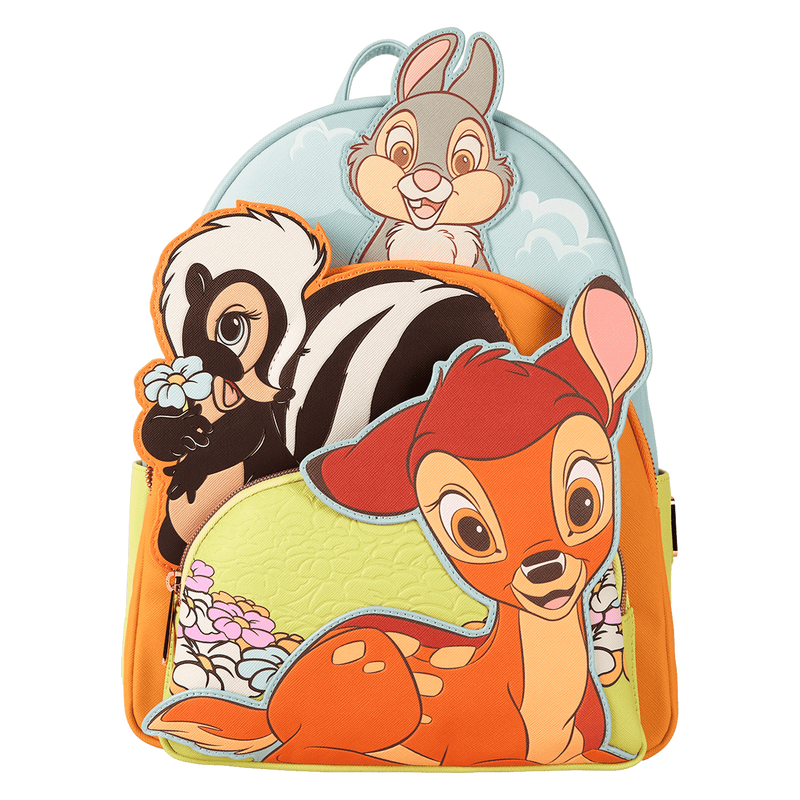 Bambi & Friends Triple Pocket Mini Backpack, , hi-res view 1
