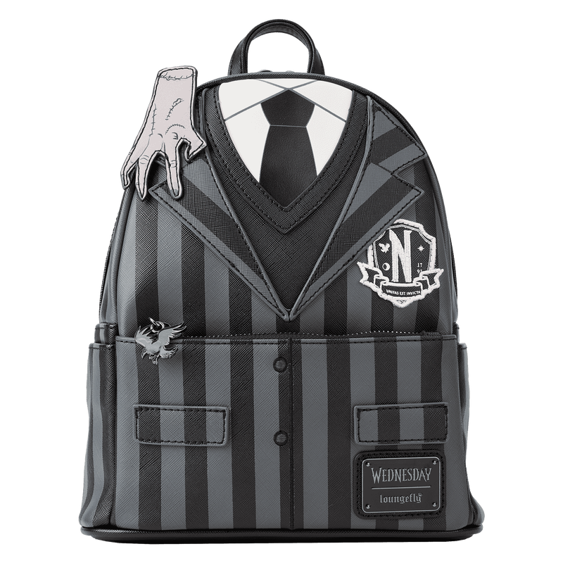Wednesday Addams Exclusive Nevermore Cosplay Mini Backpack, , hi-res view 1