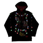 Mickey & Friends Holiday String Lights Glow Unisex Hoodie, , hi-res view 4