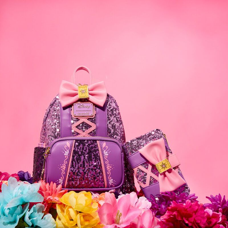 Tangled Exclusive Rapunzel Sequin Series Cosplay Mini Backpack, , hi-res view 2