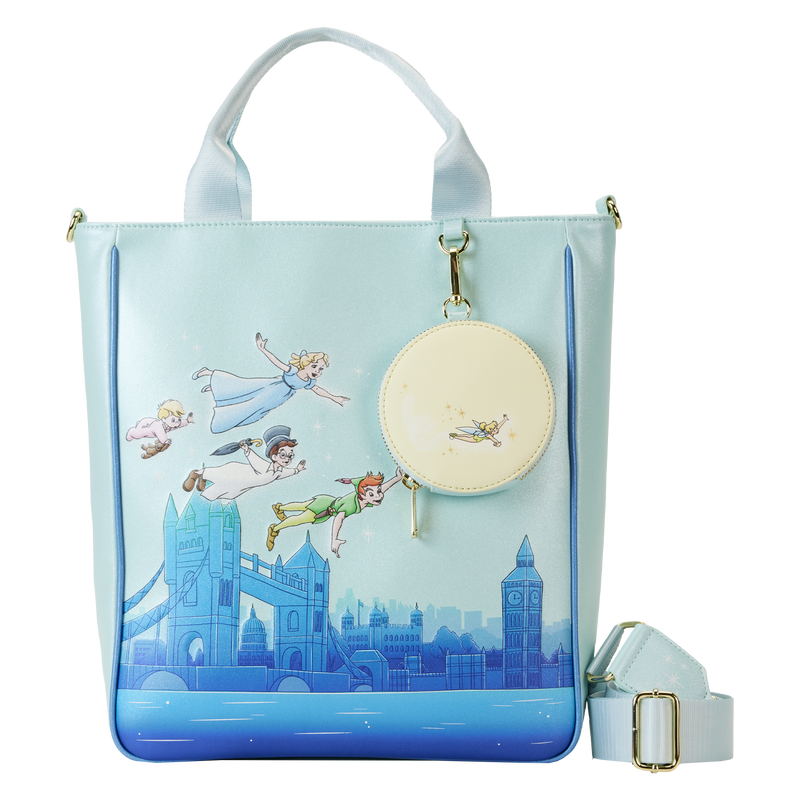 Peter Pan You Can Fly Glow Tote Bag With Coin Bag, , hi-res view 1
