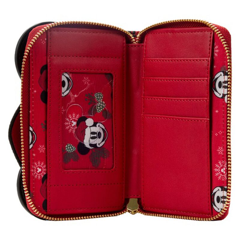 Exclusive - Glitter Mickey Mouse Santa Zip Around Wallet, , hi-res image number 5