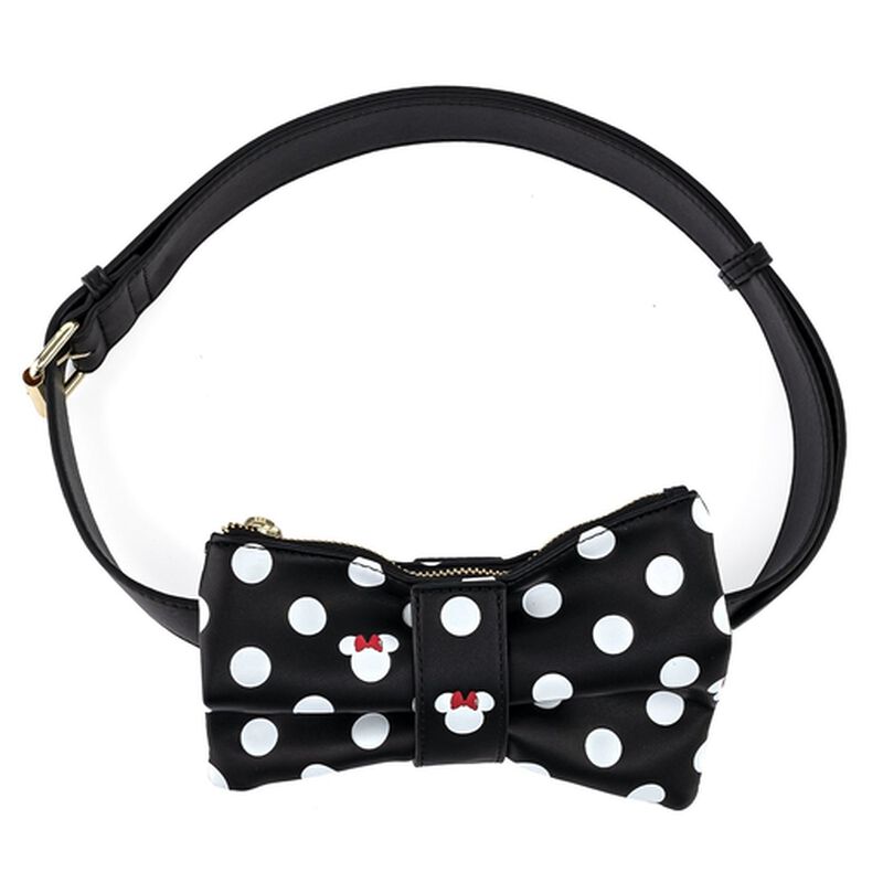Disney Minnie Mouse Black & White Polka Dot Bow Mini Backpack with Fanny Pack, , hi-res view 4