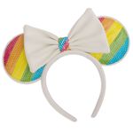 Disney Sequin Rainbow Minnie Mouse Ears Headband, , hi-res view 1