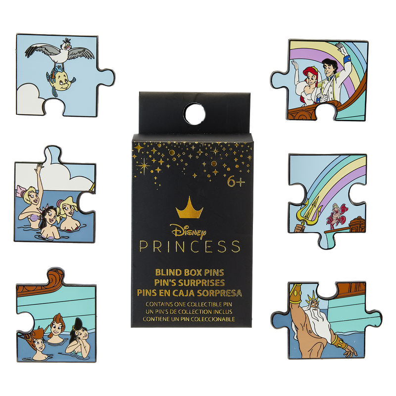 The Little Mermaid Triton’s Gift Puzzle Mystery Box Pins, , hi-res image number 1