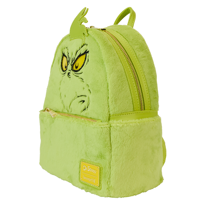 Dr. Seuss How The Grinch Stole Christmas Plush Cosplay Light Up Mini Backpack