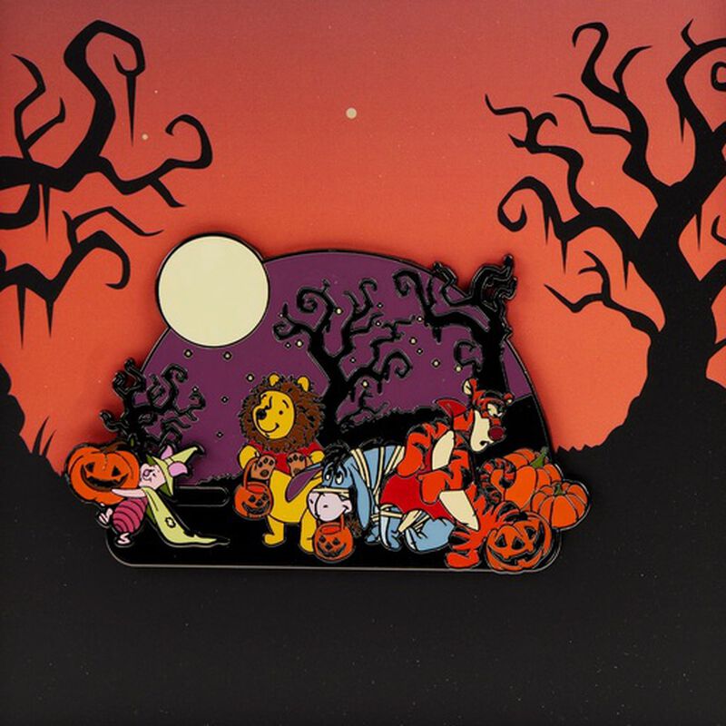 Winnie the Pooh Halloween Sliding Enamel Pin