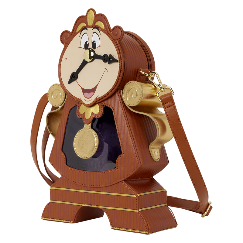 D23 Exclusive Beauty and the Beast Cogsworth Figural Crossbody Bag, , hi-res view 3