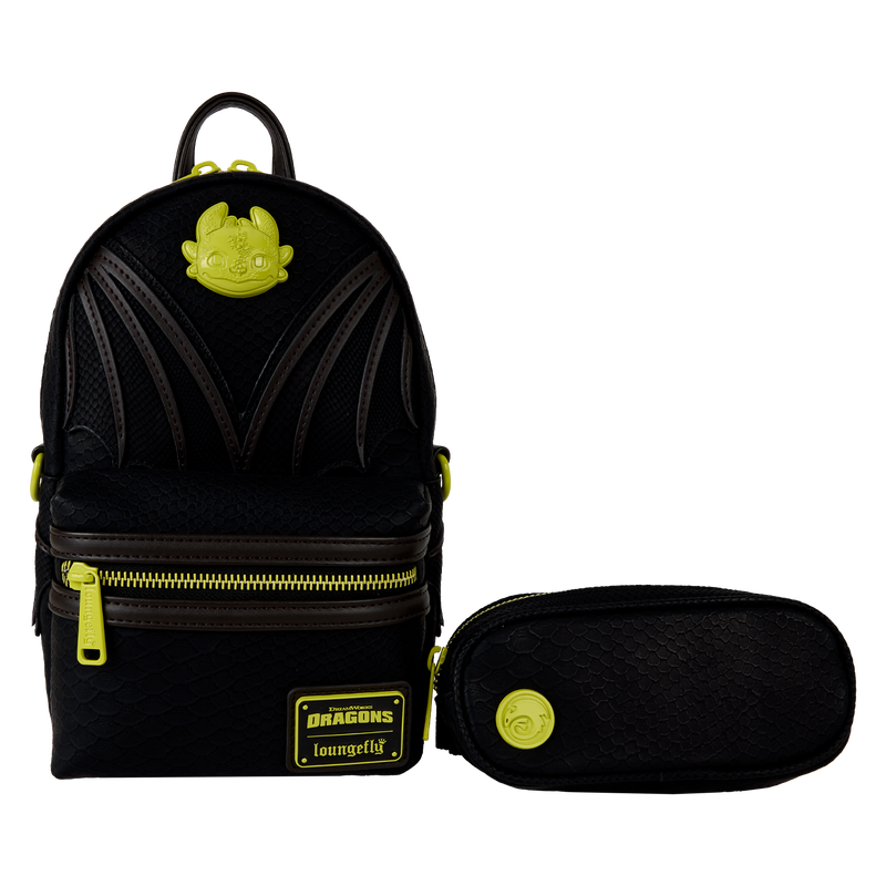 How To Train Your Dragon Night Fury Sling Crossbody Bag With Coin Bag, , hi-res view 1