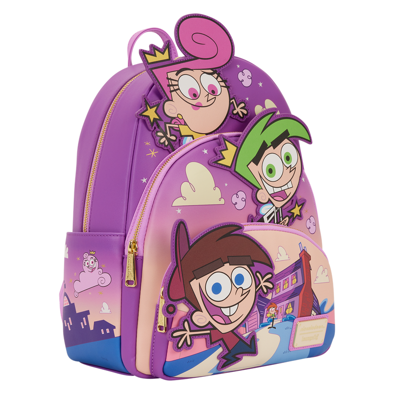 The Fairly OddParents Exclusive Triple Pocket Glow Mini Backpack, , hi-res view 4