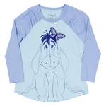 Winnie The Pooh Eeyore Unisex Raglan Tee, , hi-res view 1