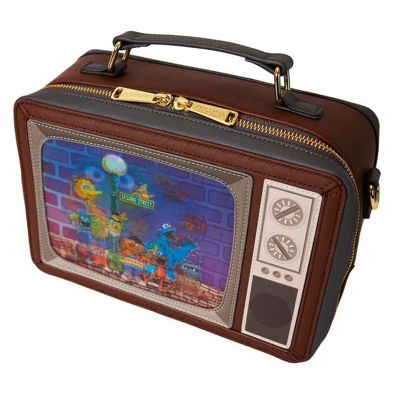Sesame Street Lenticular Retro TV Triple Lenticular Crossbody Bag, , hi-res view 5