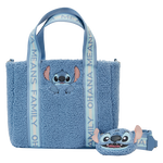 Stitch Plush Sherpa Tote Bag With Coin Bag, , hi-res view 1