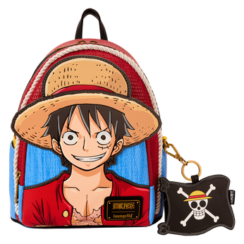 NYCC Limited Edition One Piece Luffy Cosplay Mini Backpack With Coin Bag, Image 1