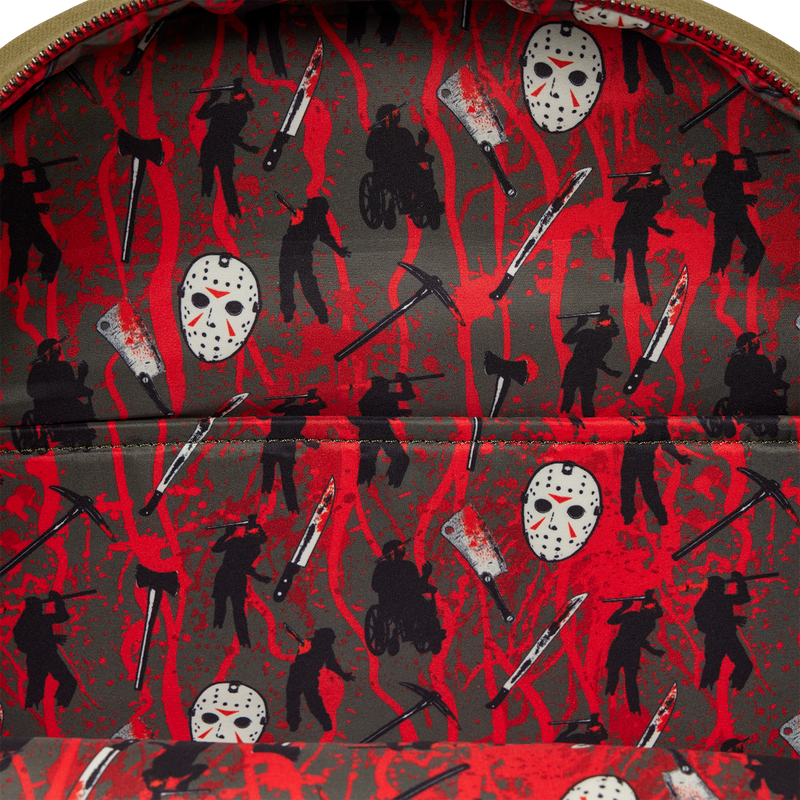 Friday the 13th Camp Crystal Lake Canvas Glow Full-Size Backpack, , hi-res view 8