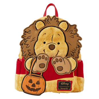Winnie the Pooh Halloween Costume Plush Cosplay Mini Backpack, Image 1