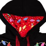 Mickey & Friends Holiday String Lights Glow Unisex Hoodie, , hi-res view 7