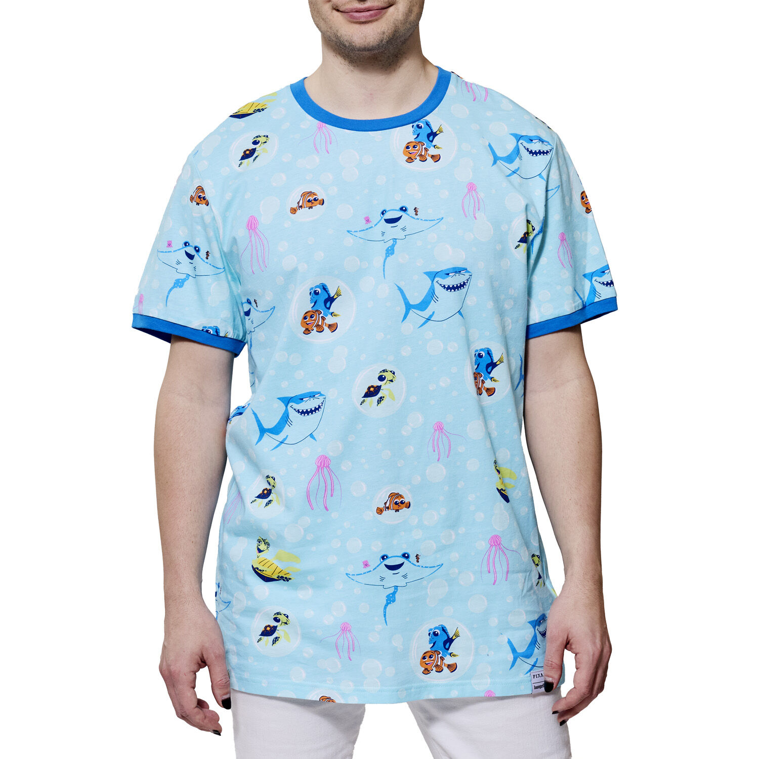 00s〜 Finding Nemo ブルース Tシャツ L Amazon.com: Disney PIXAR Finding Nemo Bruce JAWsome T-Shirt