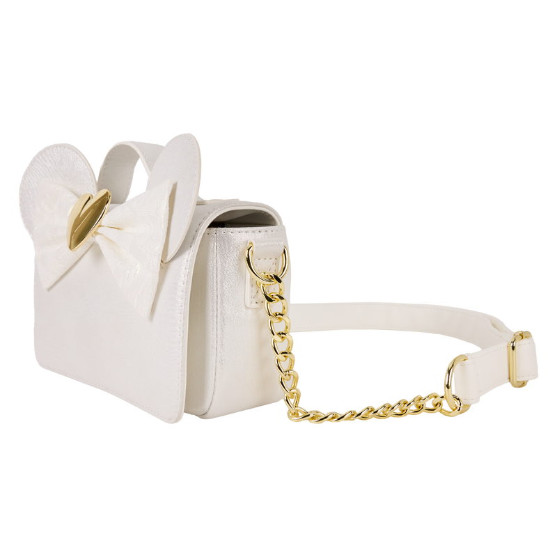 Minnie Mouse Iridescent Lace Wedding Crossbody Bag, , hi-res view 5