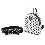 Disney Minnie Mouse Black & White Polka Dot Bow Mini Backpack with Fanny Pack, , hi-res view 3