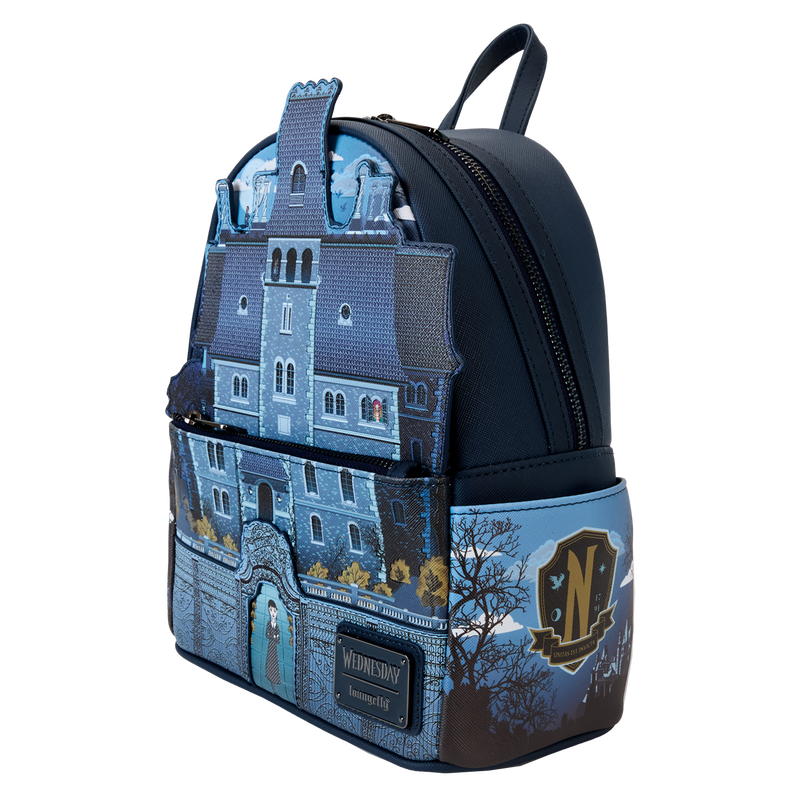 Wednesday Nevermore Academy Castle Glow Mini Backpack, , hi-res view 5
