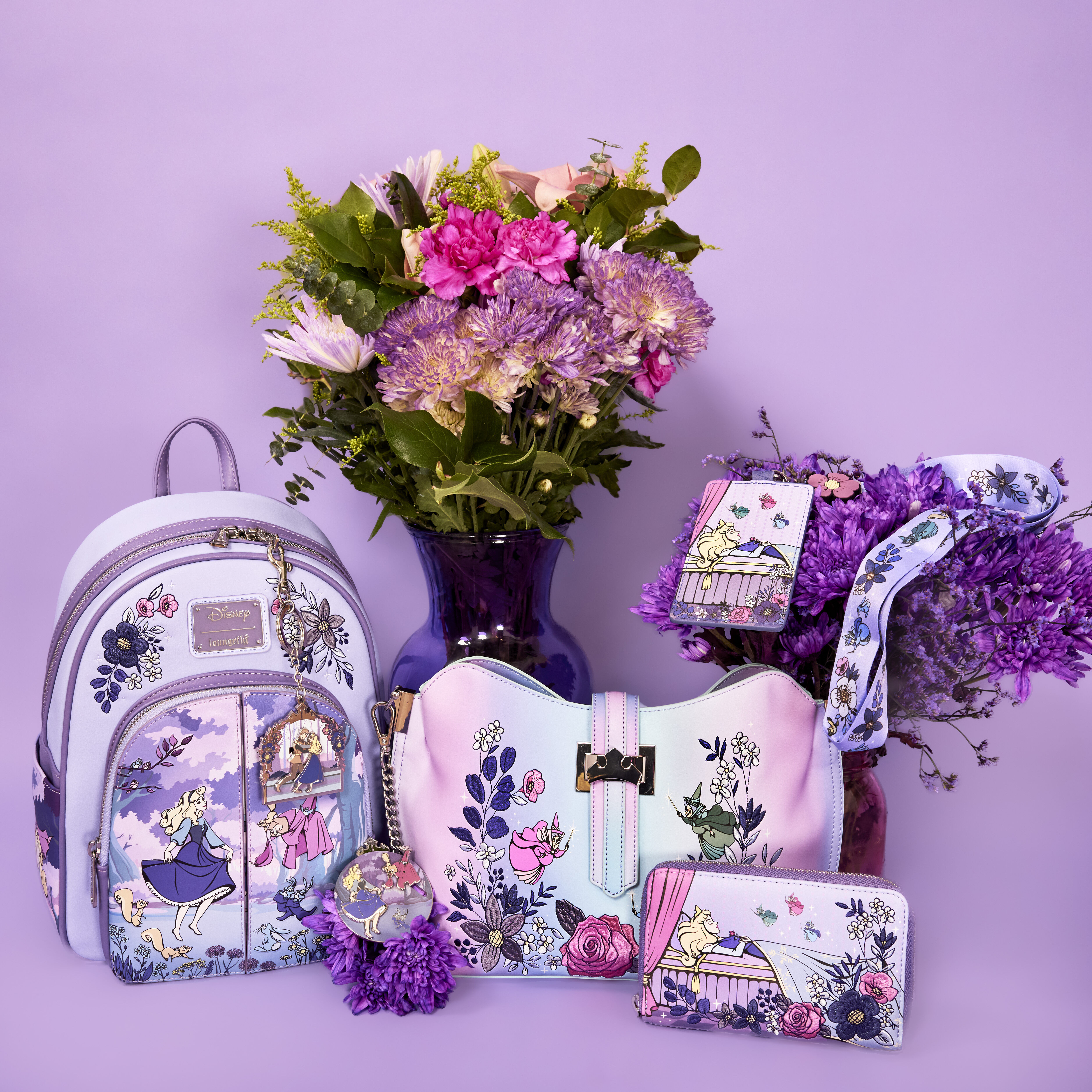 Buy Sleeping Beauty 65th Anniversary Floral Scene Zip Around