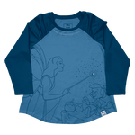 Pinocchio Blue Fairy Unisex Raglan Tee, , hi-res view 1