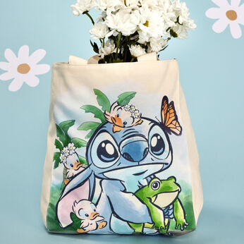 Stitch Springtime Daisy Canvas Tote Bag, Image 2