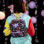 The Little Mermaid 35th Anniversary Life is the Bubbles All-Over Print Nylon Square Mini Backpack, , hi-res view 2