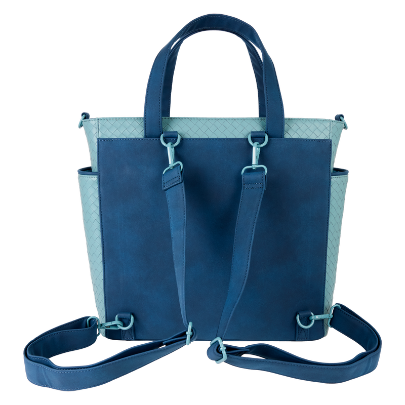 Stitch Embroidered Woven Convertible Backpack & Tote Crossbody Bag, , hi-res view 4