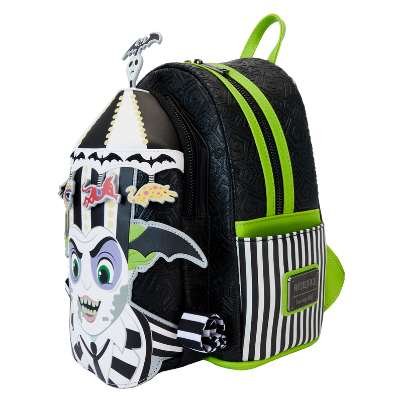 光る★Loungefly★ビートルジュース リュック 墓石 Beetlejuice Carousel Hat Light Up Cosplay Mini Backpack