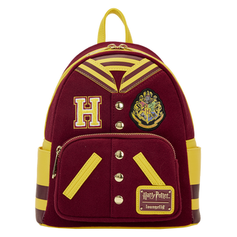 Harry Potter Hogwarts Crest Varsity Jacket Mini Backpack, Image 1