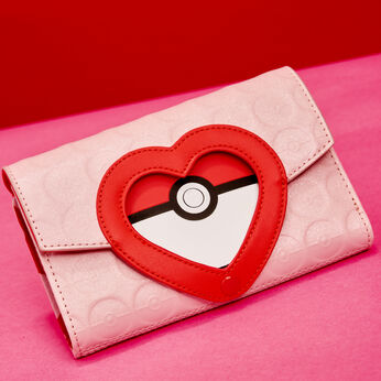 Pokémon Exclusive I Choose You Hearts Flap Zip Around Wallet, Image 2