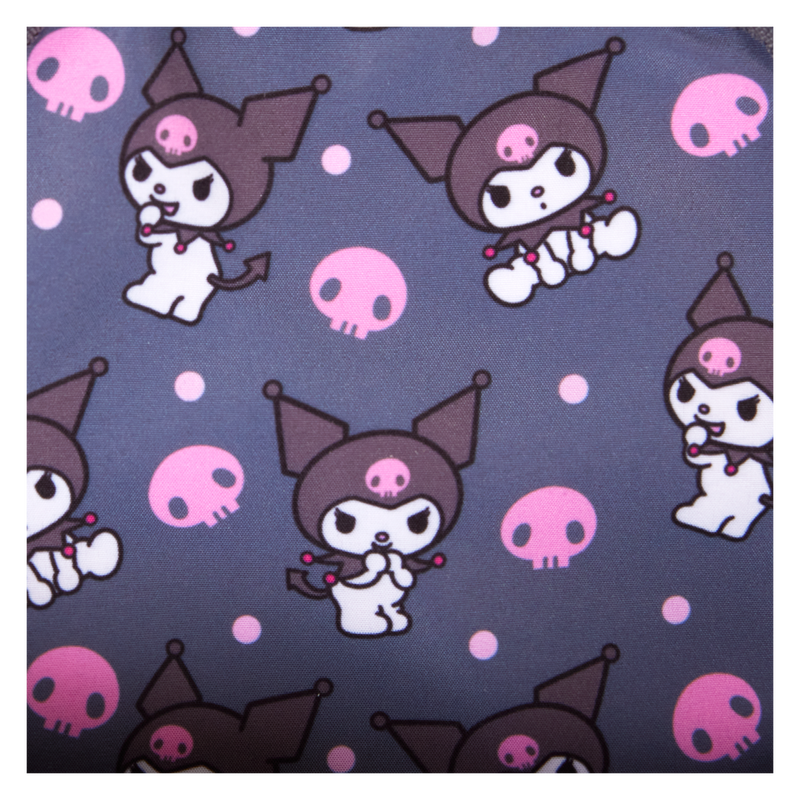 Sanrio Kuromi Monochrome Cosplay Convertible Mini Backpack & Crossbody Bag, , hi-res view 10