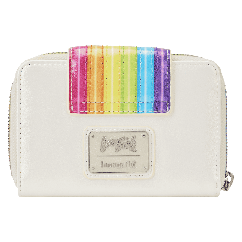 2023 hot topic Loungefly Lisa Frank Rainbow Unicorn Mini Flap Wallet 