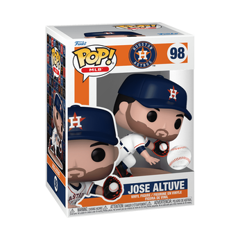 Pop! Jose Altuve Catching in White Jersey, Image 2