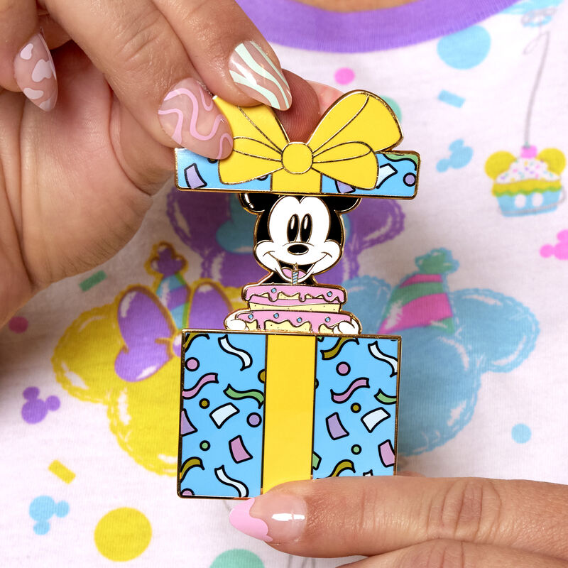 Mickey Mouse Birthday Present Box Pin at Loungefly.