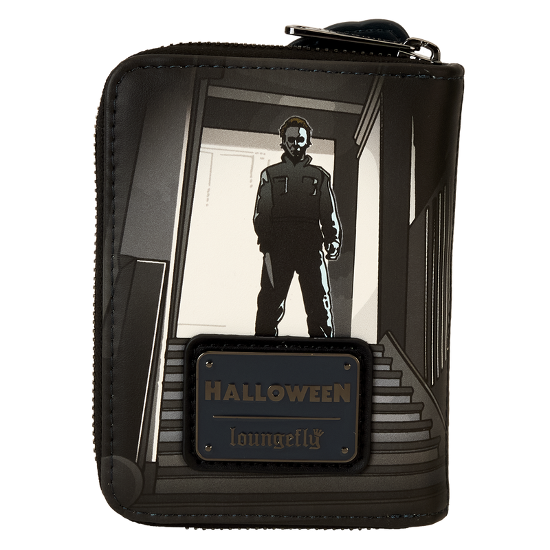 Halloween Michael Myers Jack-O'-Lantern Glow Zip Around Wallet, , hi-res view 4