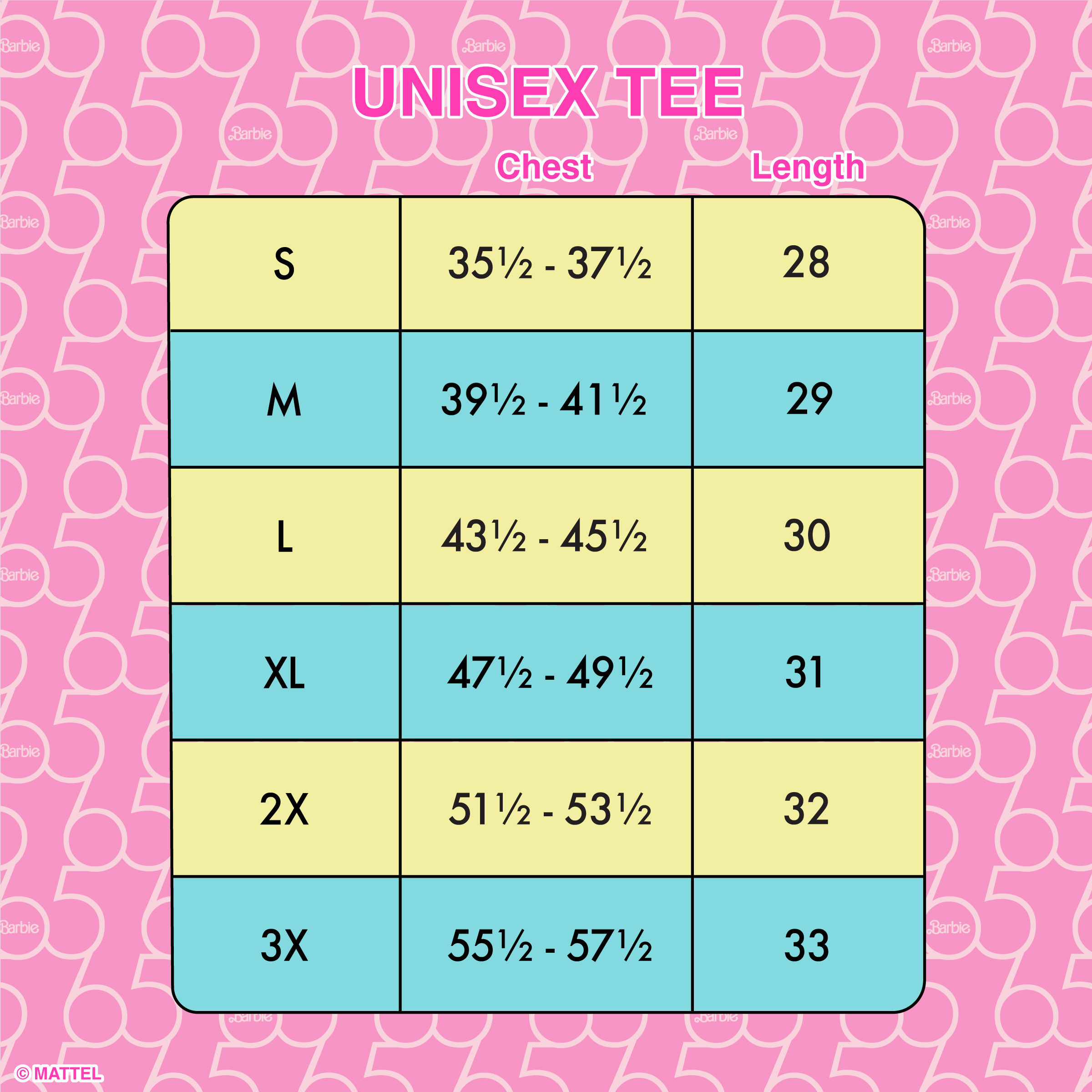 Barbie™ 65th Anniversary Unisex Tee | Loungefly