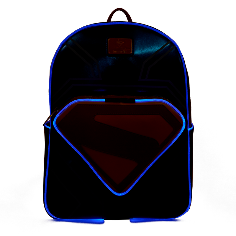 Superman Light Up Glow Full-Size Backpack, , hi-res view 5