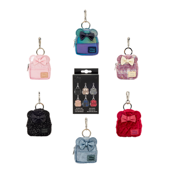 Minnie Mouse Glitter Mystery Mini Backpack Keychain Charm, Image 1