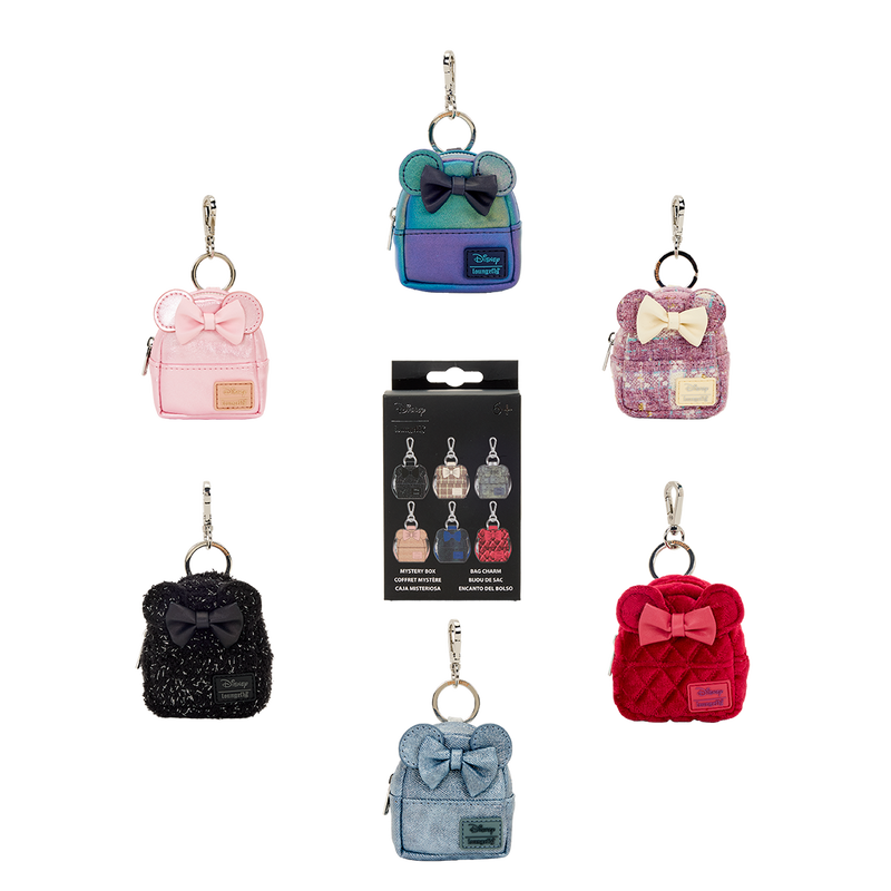 Minnie Mouse Glitter Mystery Mini Backpack Keychain Charm, , hi-res view 1