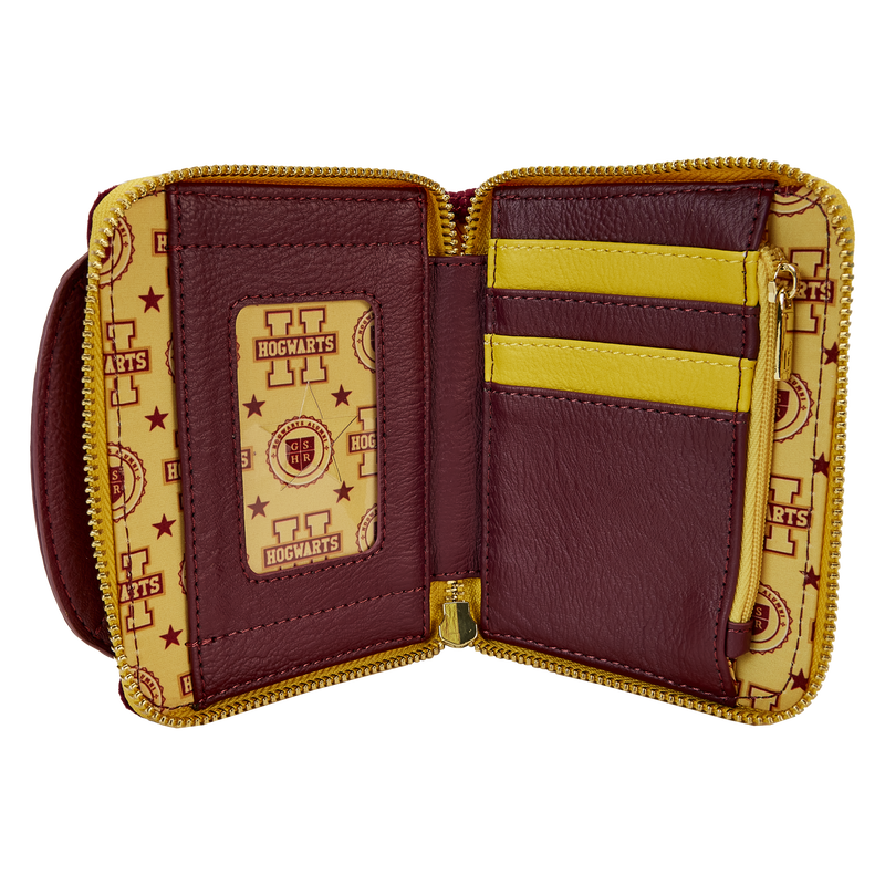 Harry Potter Hogwarts Crest Varsity Jacket Zip Around Wallet, , hi-res view 6