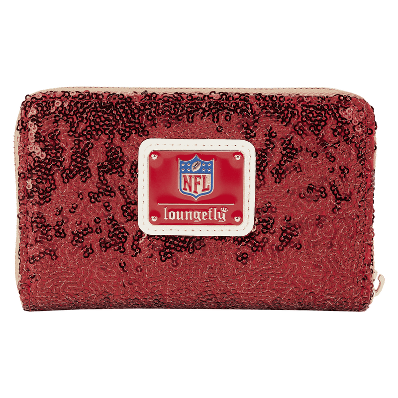 NFL San Francisco 49ers Sequin Zip Around Wallet, , hi-res view 3