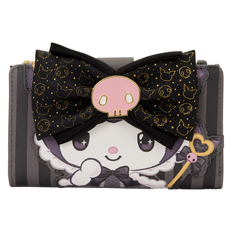 Sanrio Kuromi 20th Anniversary Flap Wallet, , hi-res view 1