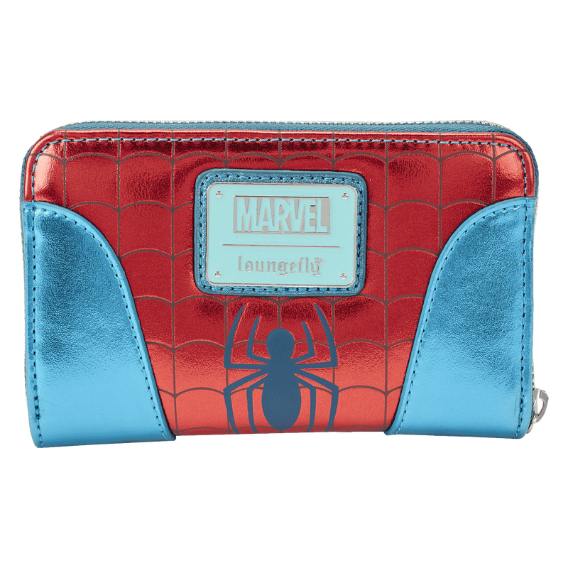 Buy Marvel Metallic Spider-Man Zip Around Wallet at Loungefly.